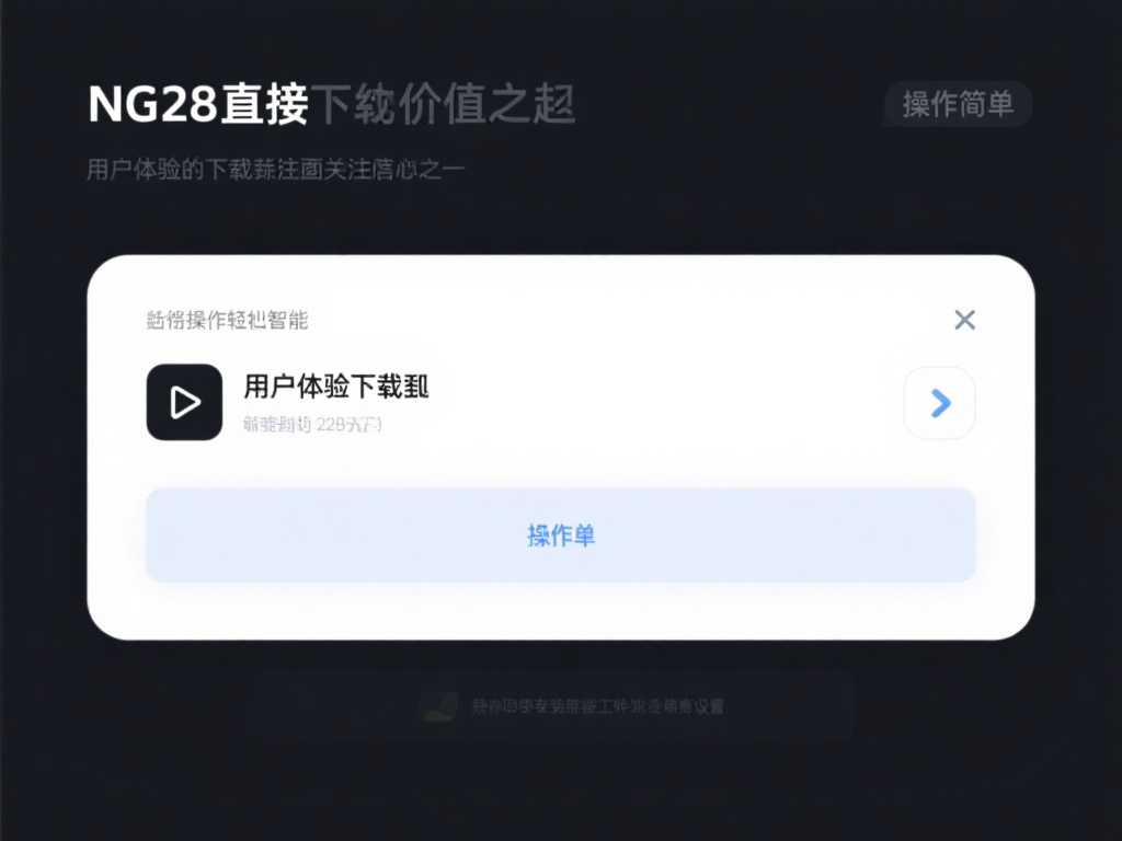 NG28游戏下载攻略与直接下载教程 操作简单
用户体验始终是下载领域关注的重心,NG